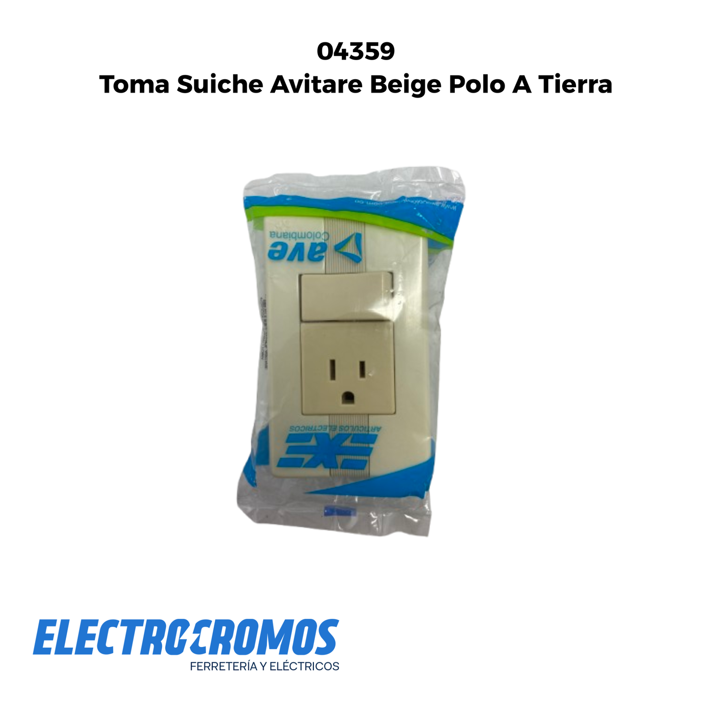 Toma Suiche Avitare Beige Polo A Tierra