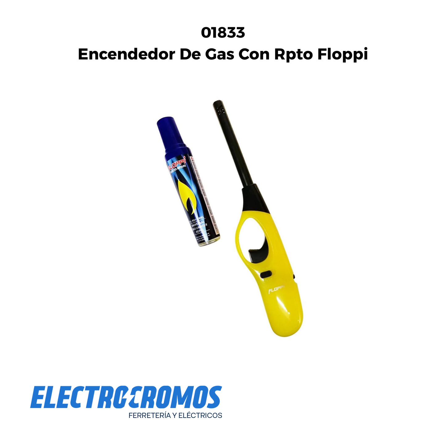 Encendedor De Gas Con Rpto Floppi