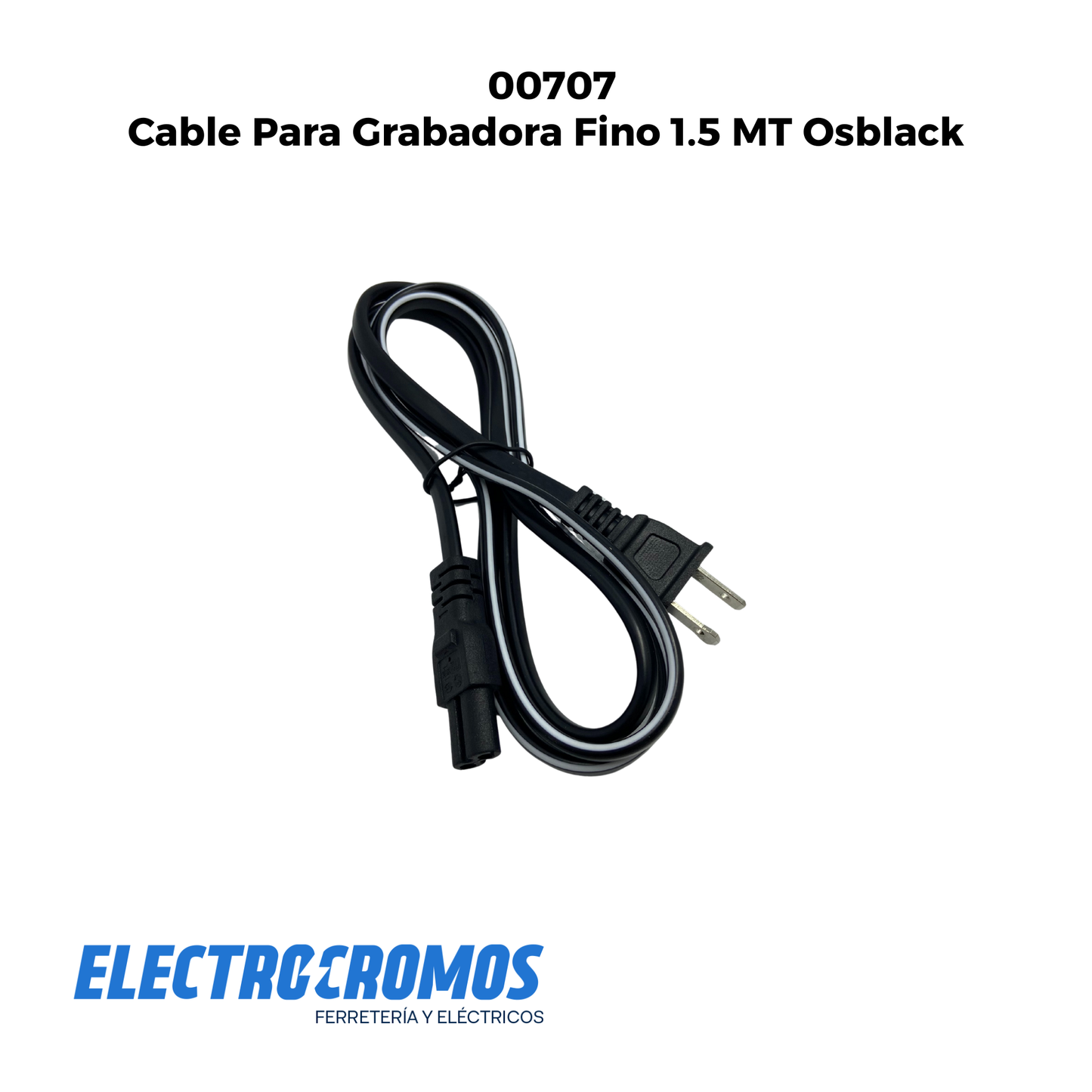 Cable Para Grabadora Fino 1.5 MT Osblack