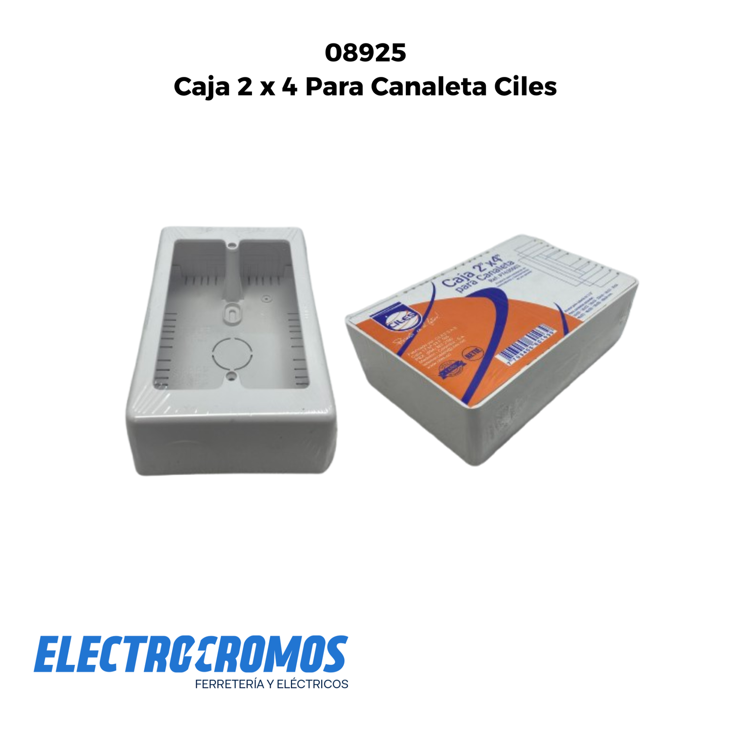 Caja 2 x 4 Para Canaleta Ciles