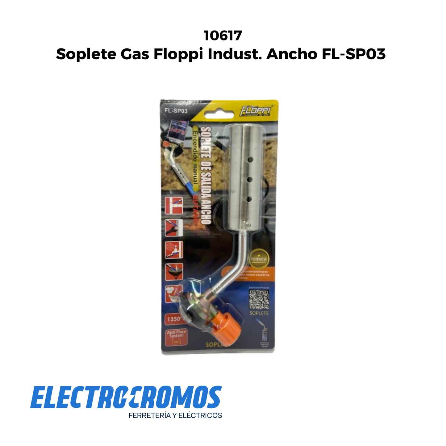 Soplete Gas Floppi Indust. Ancho FL-SP03