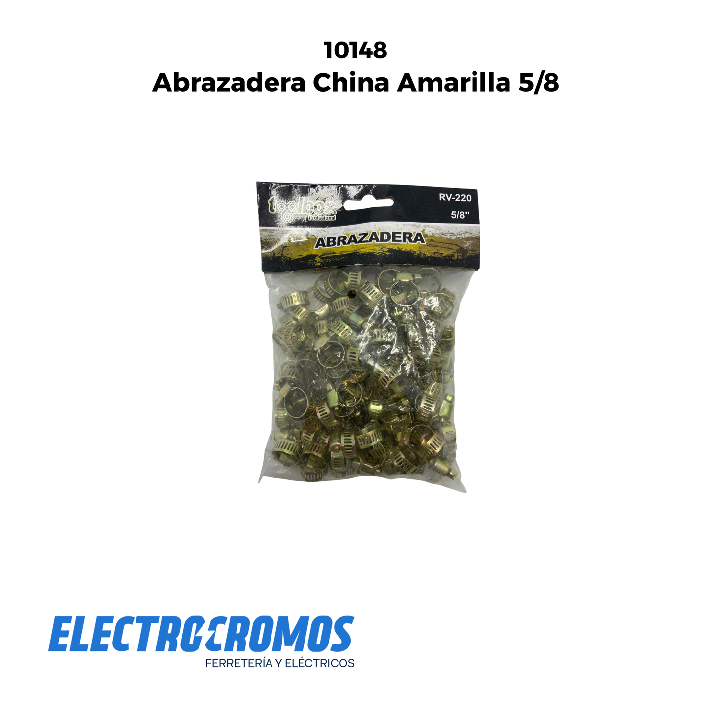 Abrazadera China Amarilla 5/8