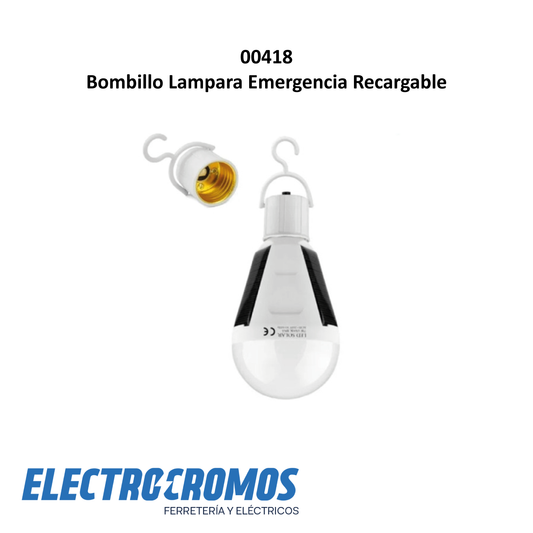 Bombillo Lampara Emergencia Recargable