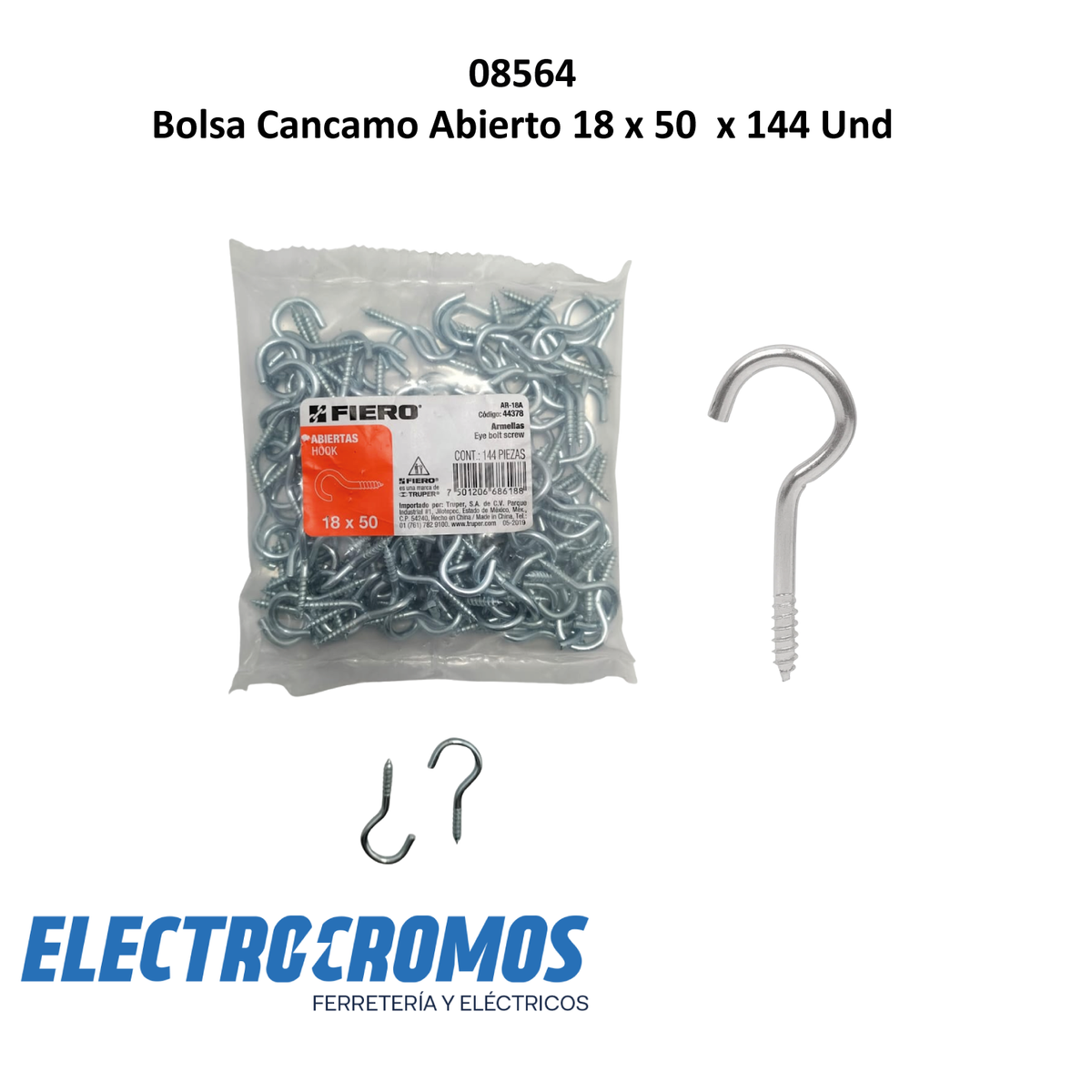 Bolsa Cancamo Abierto 18 x 50  x 144 Und