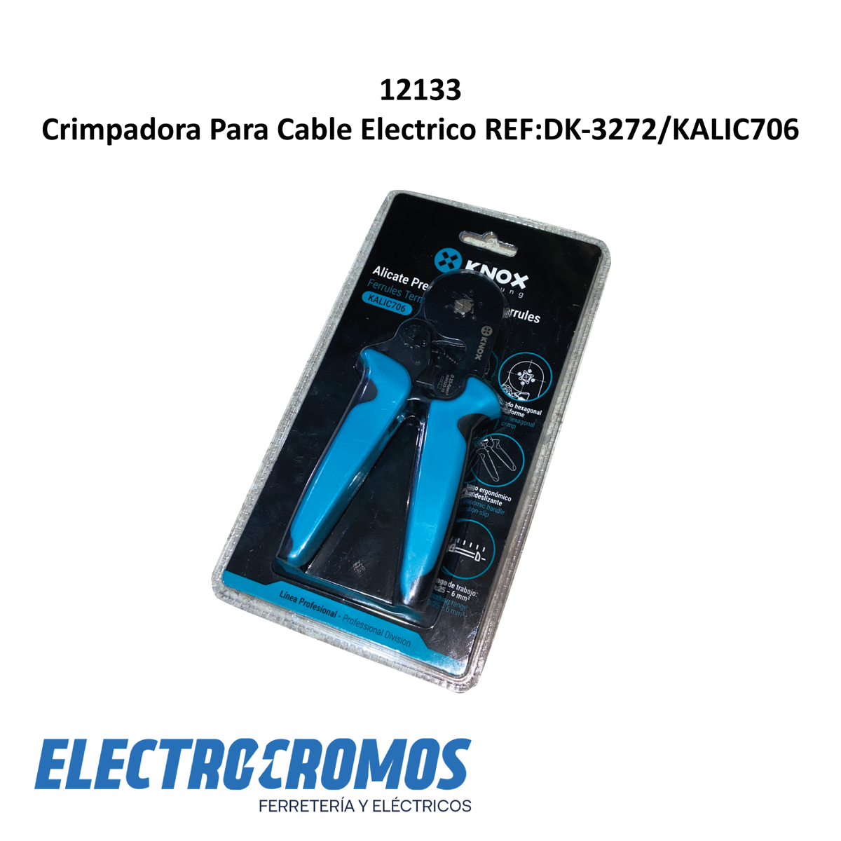 Crimpadora Para Cable Electrico REF:DK-3272/KALIC706