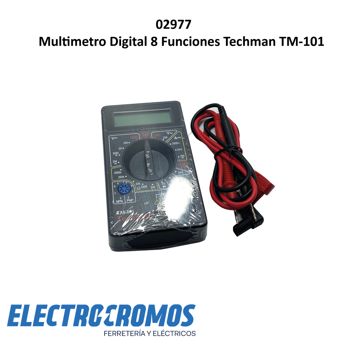 Multimetro Digital 8 Funciones Techman TM-101