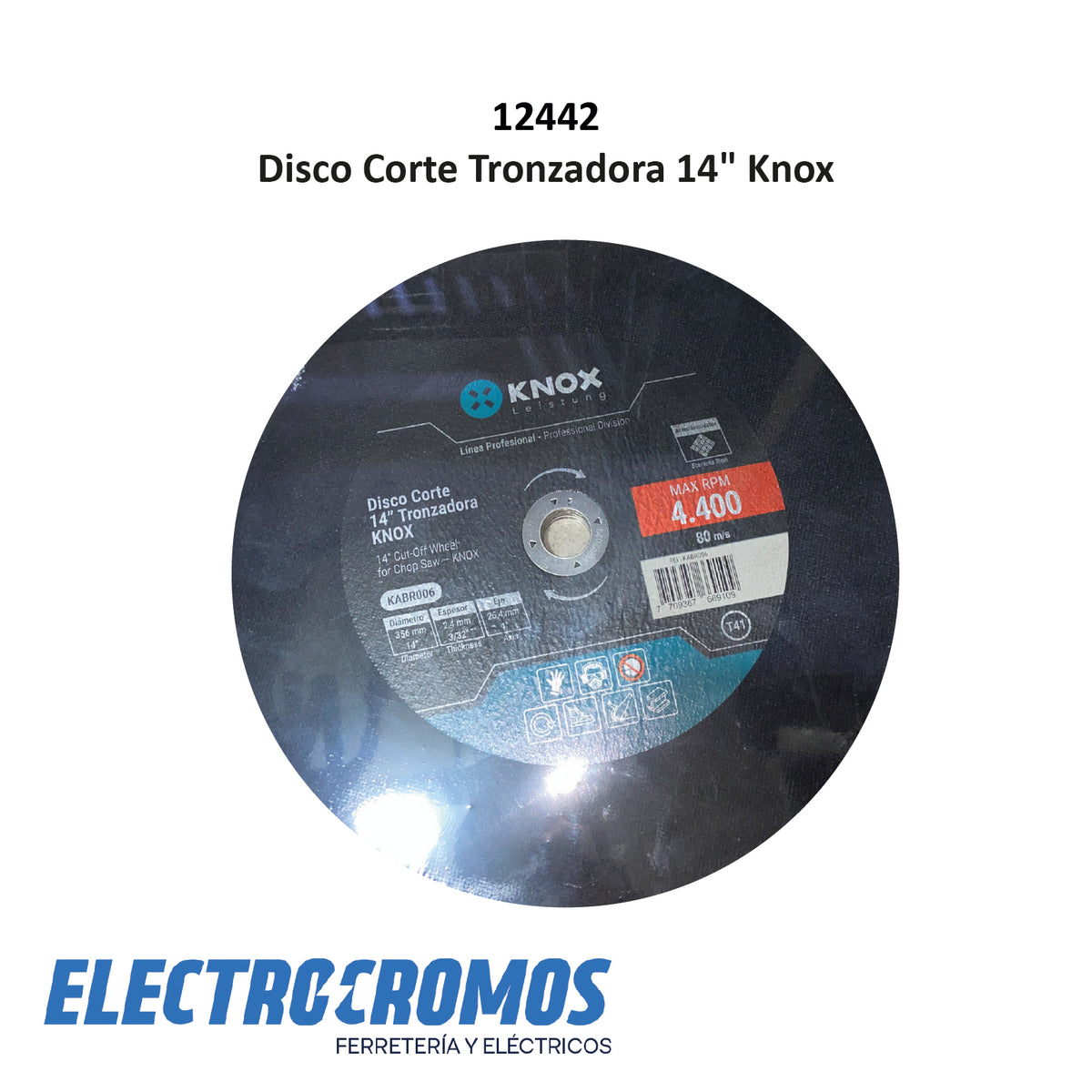 Disco Corte Tronzadora 14" Knox