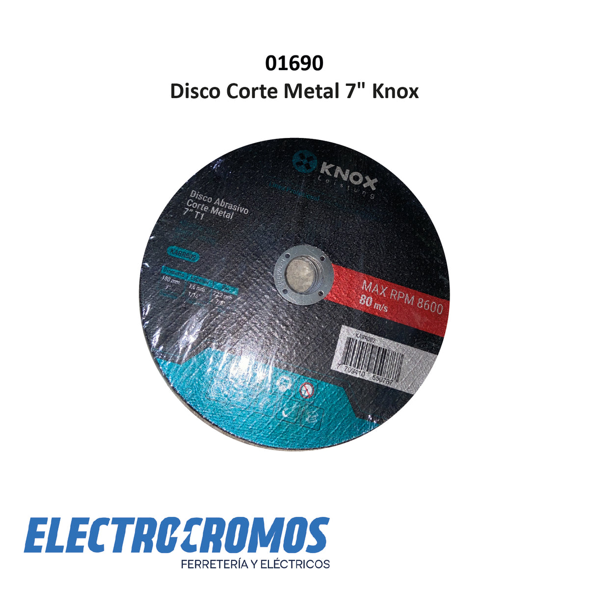 Disco Corte Metal 7" Knox