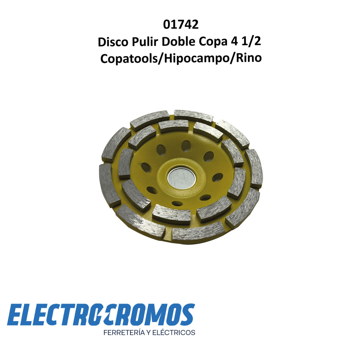 Disco Pulir Doble Copa 4 1/2 Copatools/Hipocampo/Rino