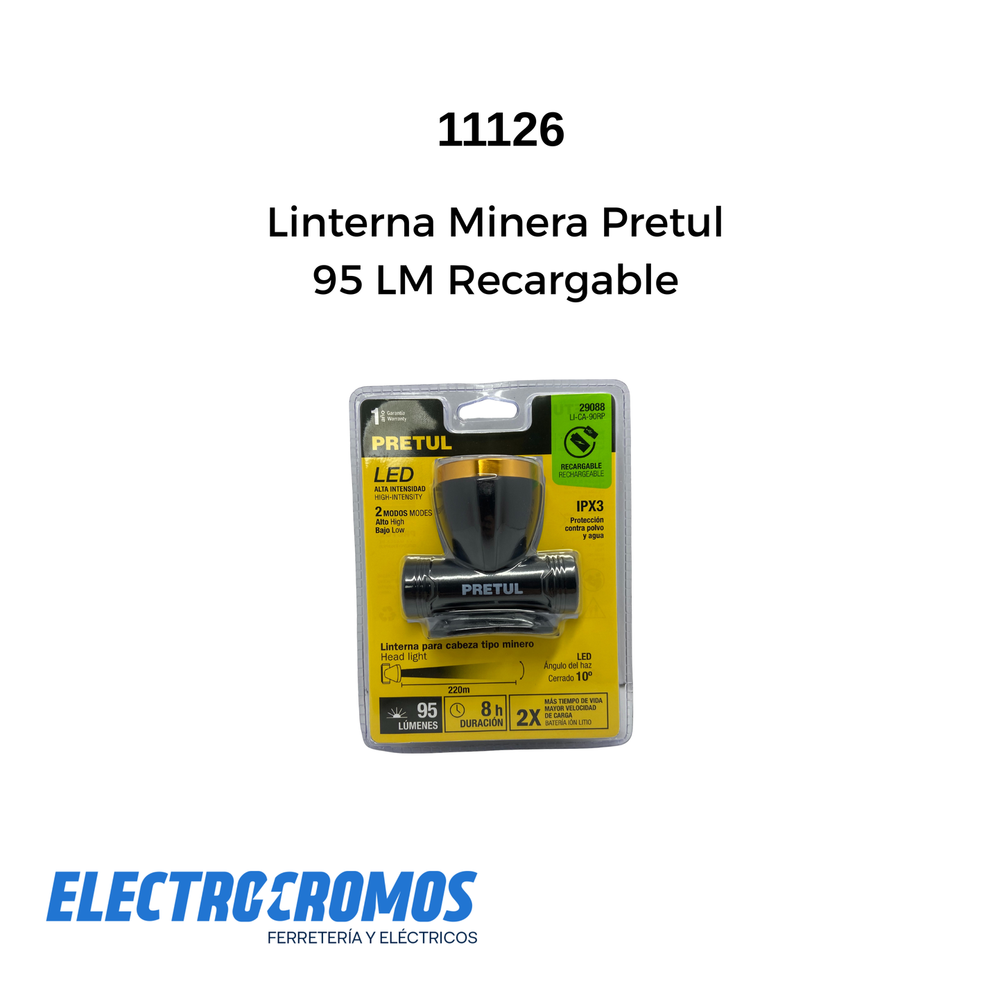 Linterna Minera Pretul  95 LM Recargable