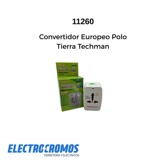 Convertidor Europeo Polo Tierra Techman