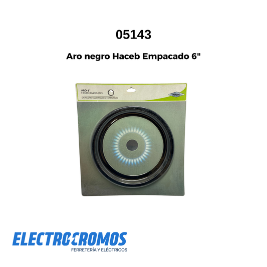 Aro negro Haceb Empacado 6"