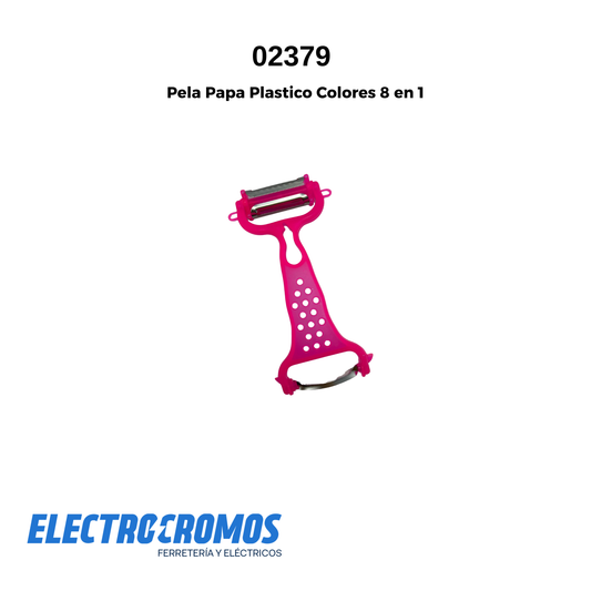 Pela Papa Plastico Colores 8 en 1
