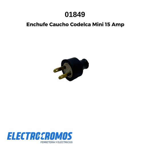 Enchufe Caucho Codelca Mini 15 Amp