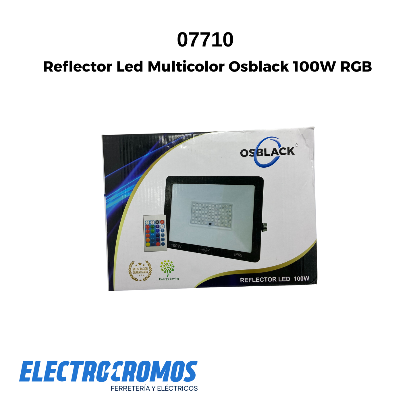 Reflector Led Multicolor Osblack 100W RGB