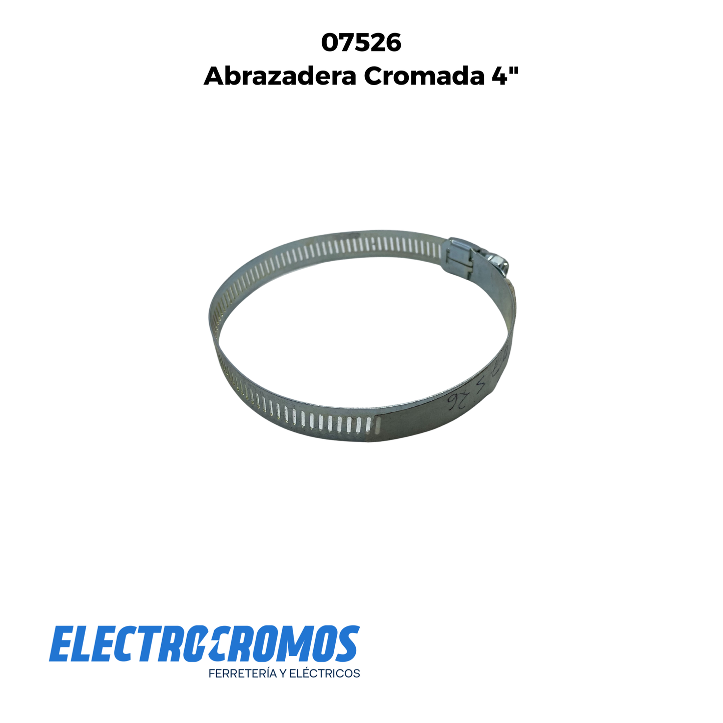 Abrazadera Cromada 56# 4"