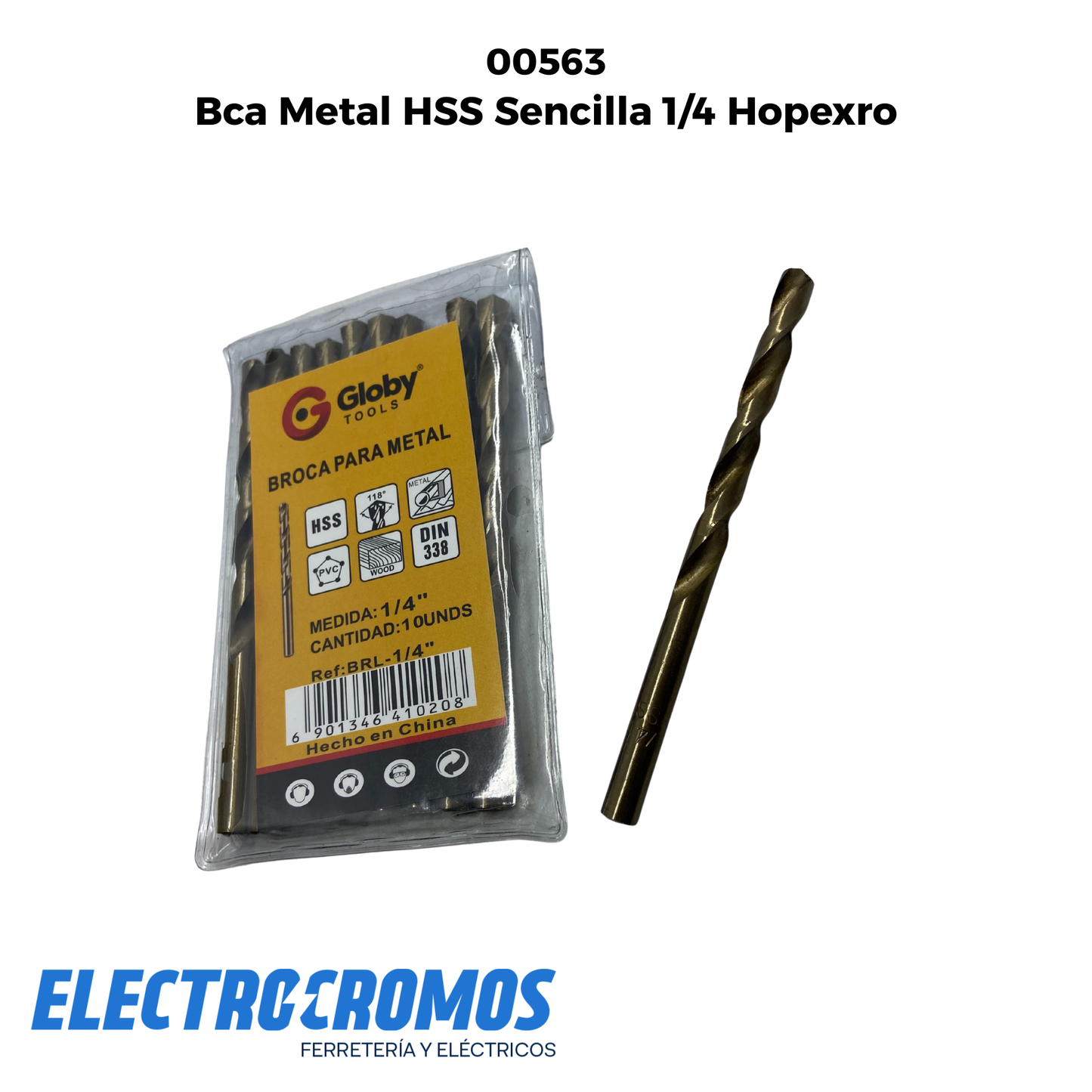 Bca Metal HSS Sencilla 1/4 Hopexro