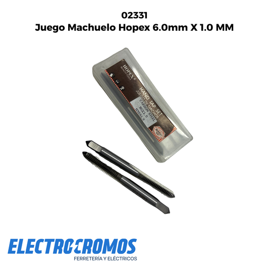 Juego Machuelo Hopex 6.0mm X 1.0 MM