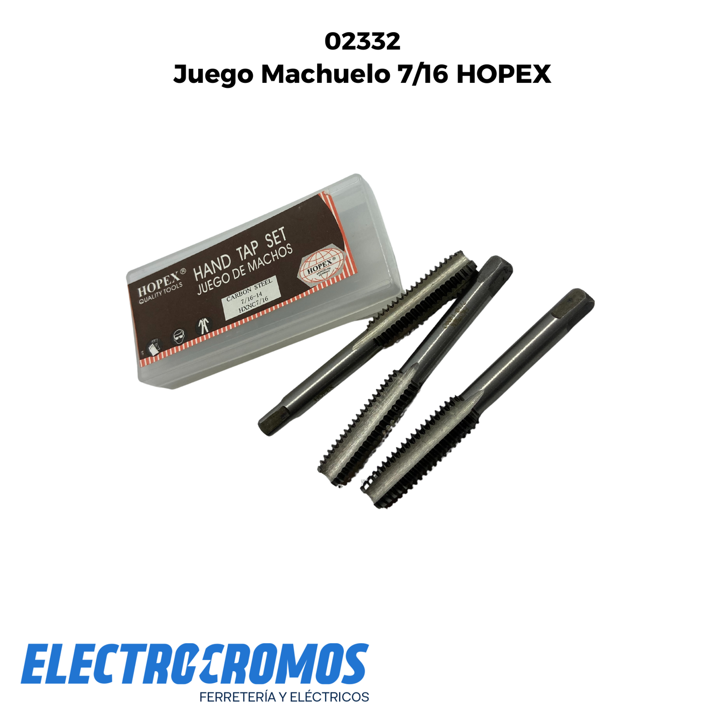 Juego Machuelo 7/16 HOPEX