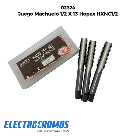 Juego Machuelo 1/2 X 13 Hopex HXNC1/2