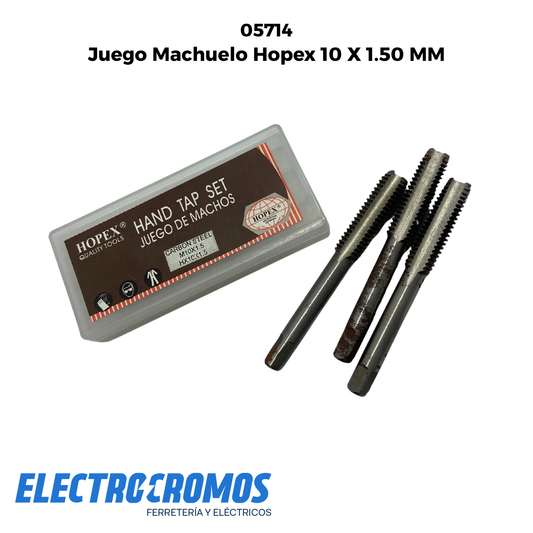 Juego Machuelo Hopex 10 X 1.50 MM