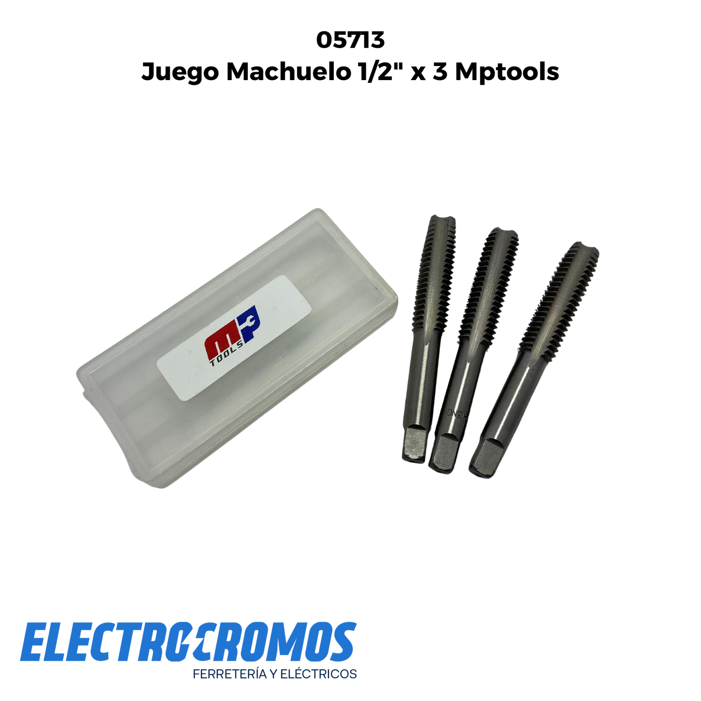 Juego Machuelo 1/2" x 3 Mptools