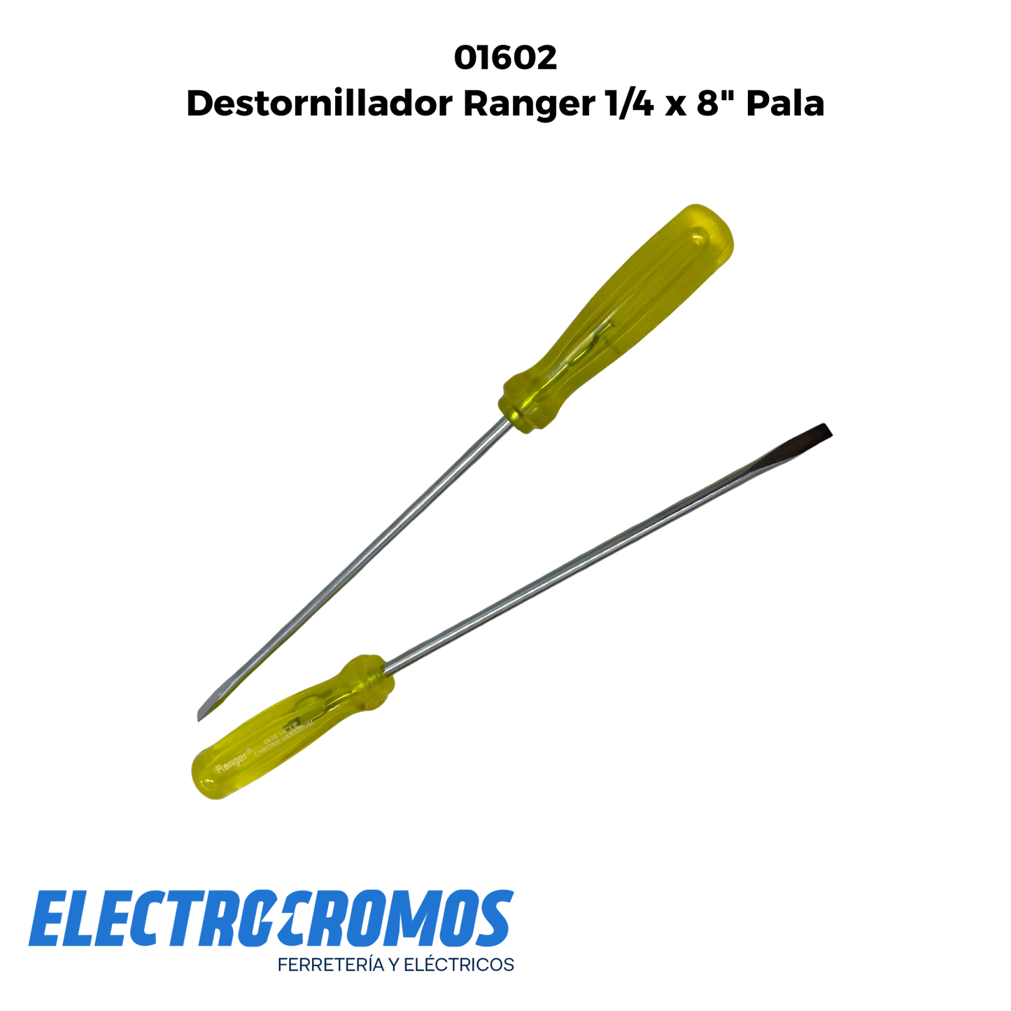 Destornillador Ranger 1/4 x 8" Pala 9638