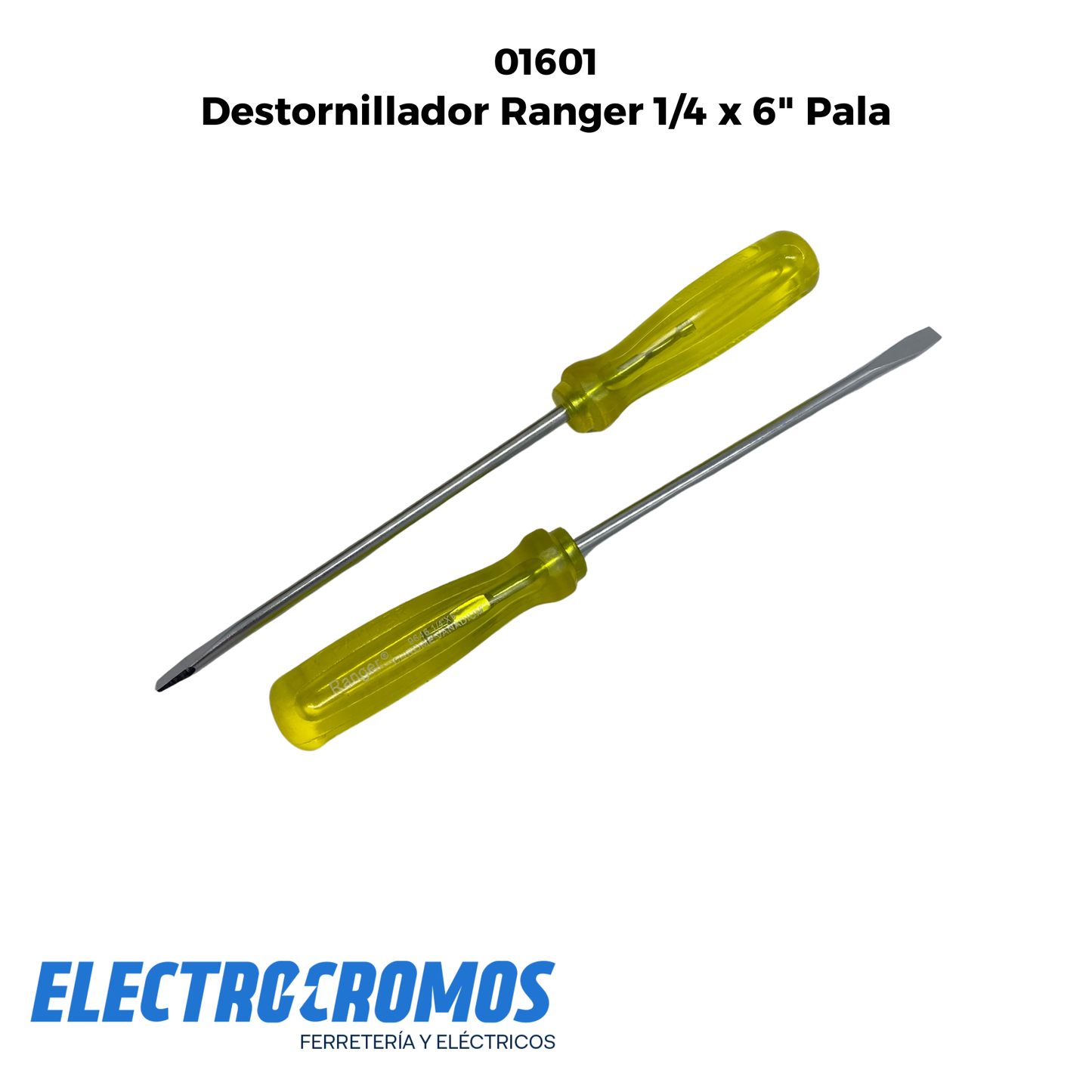 Destornillador Ranger 1/4 x 6" Pala
