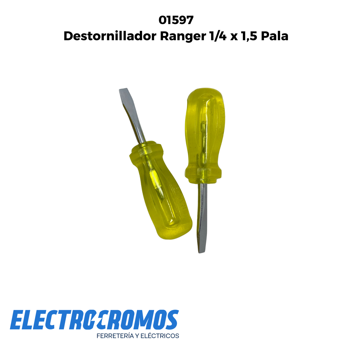 Destornillador Ranger 1/4 x 1,5 Pala
