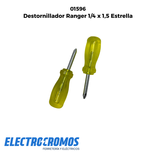 Destornillador Ranger 1/4 x 1,5 Estrella