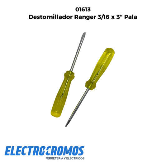 Destornillador Ranger 3/16 x 3" Pala