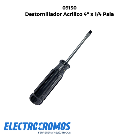 Destornillador Acrilico 4" x 1/4 Pala