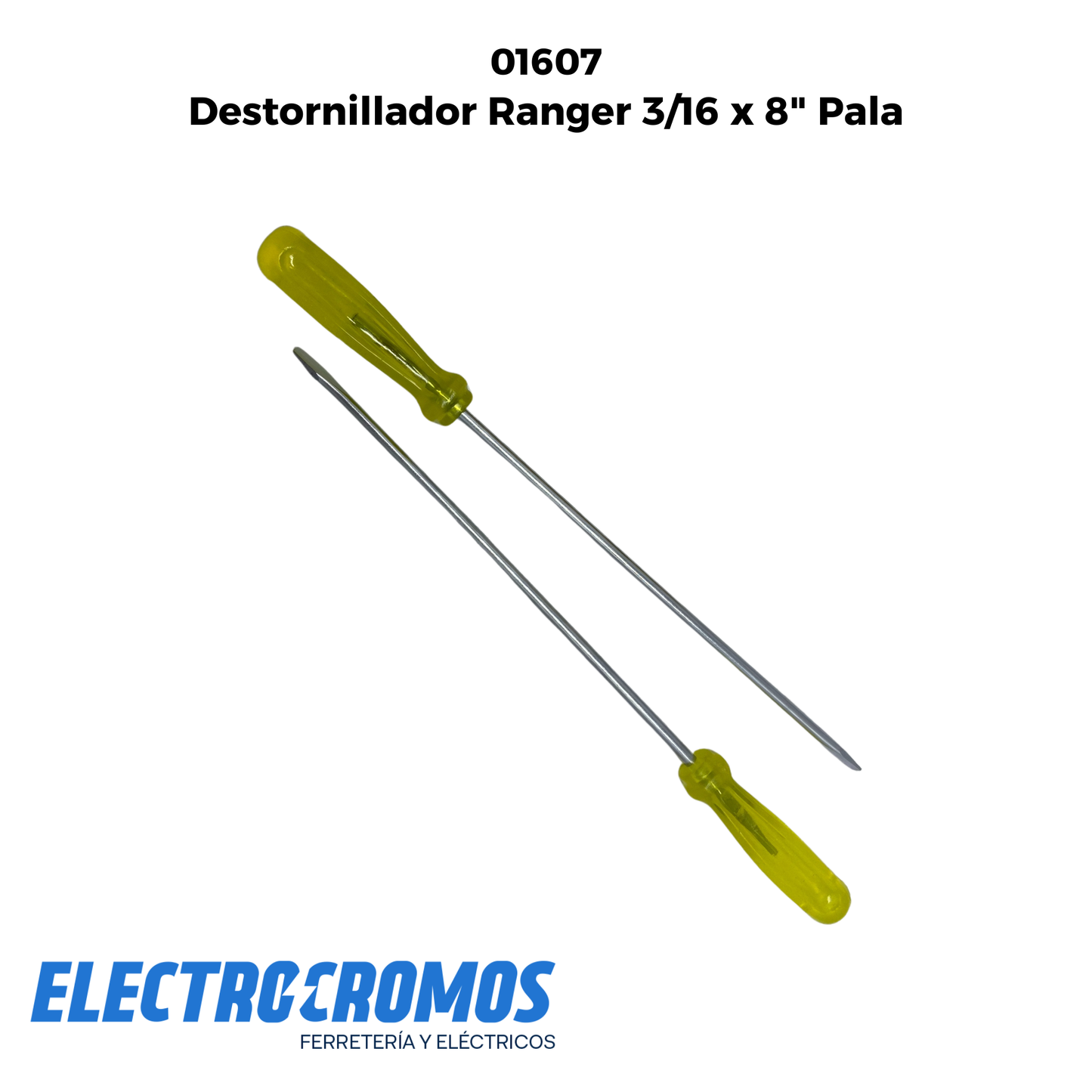 Destornillador Ranger 3/16 x 8" Pala