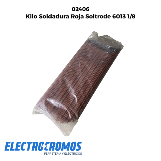 Kilo Soldadura Roja Soltrode 6013 1/8