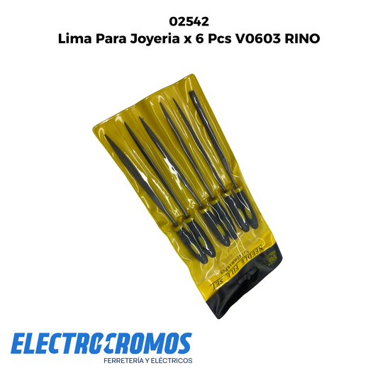Lima Para Joyeria x 6 Pcs V0603 RINO