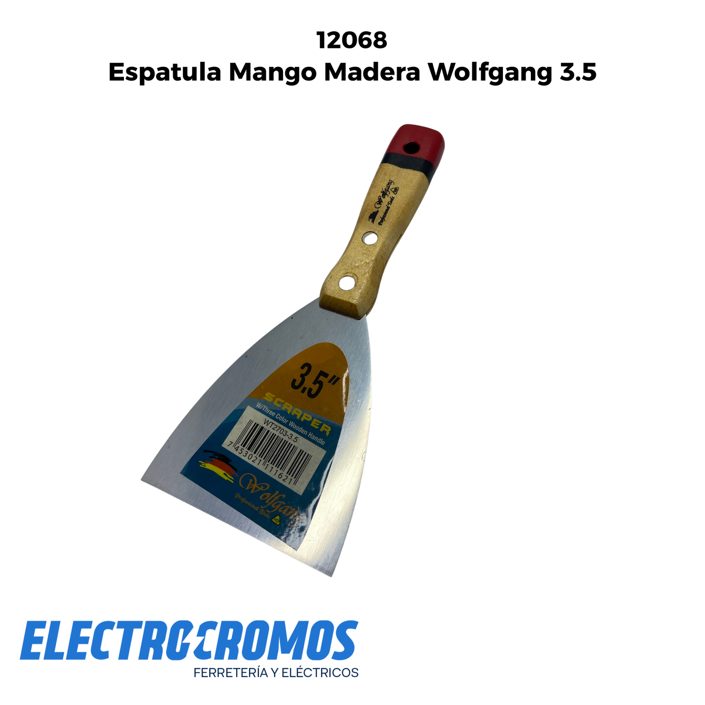 Espatula Mango Madera Wolfgang 3.5