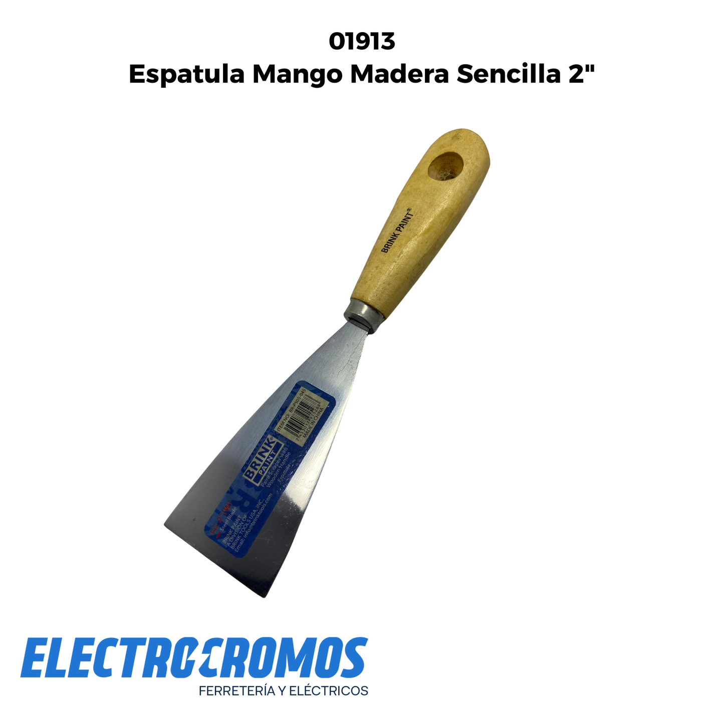 Espatula Mango Madera Sencilla 2"