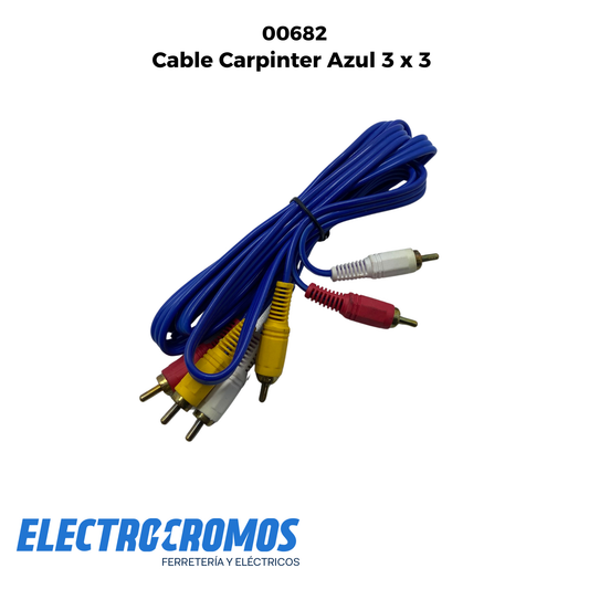 Cable Carpinter Azul 3 x 3