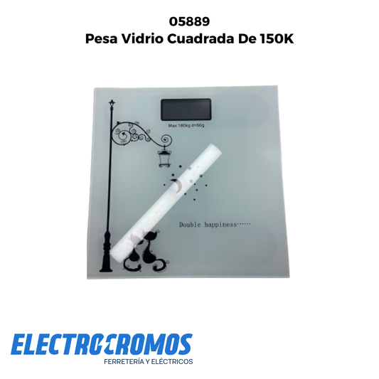 Pesa Vidrio Cuadrada De 150K