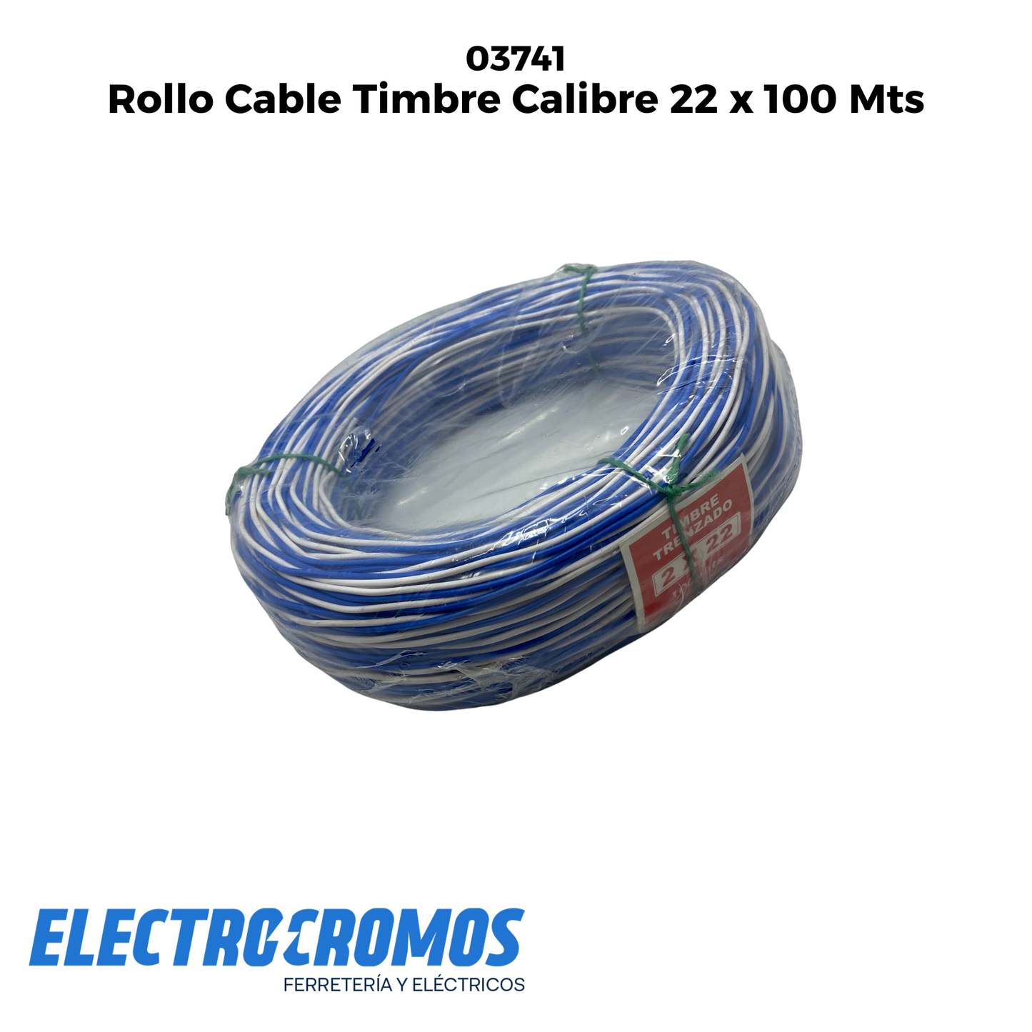 Rollo Cable Timbre Calibre 22 x 100 Mts