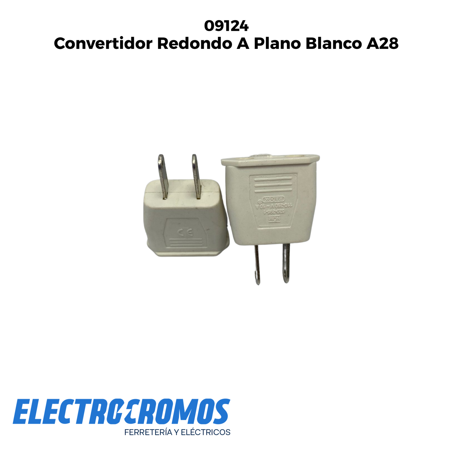 Convertidor Redondo A Plano Blanco A28