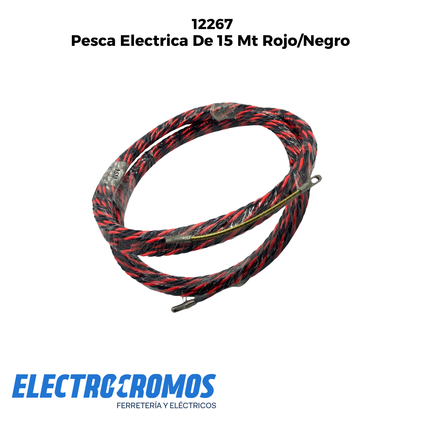 Pesca Electrica De 15 Mt Rojo/Negro