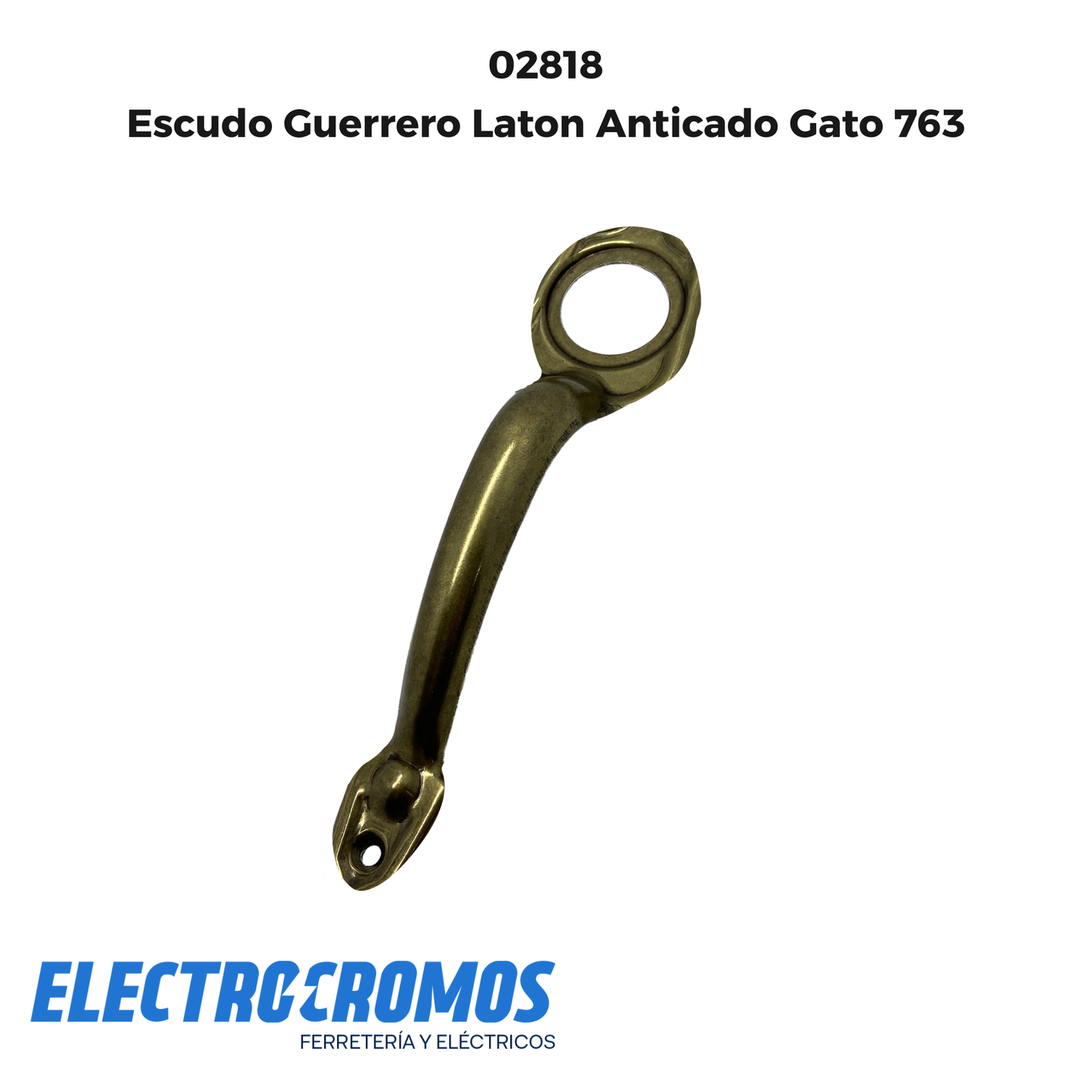 Escudo Guerrero Laton Anticado Gato 763
