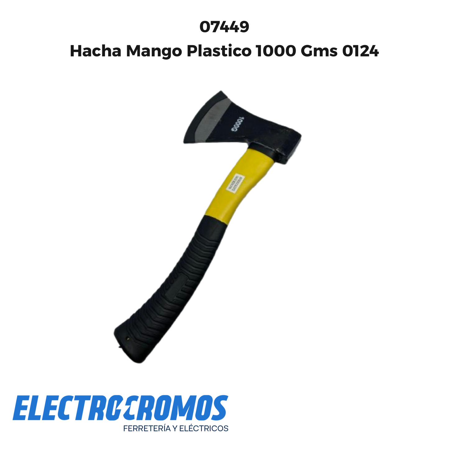 Hacha Mango Plastico 1000 Gms 0124