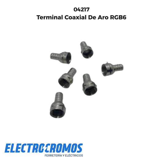 Terminal Coaxial De Aro RGB6