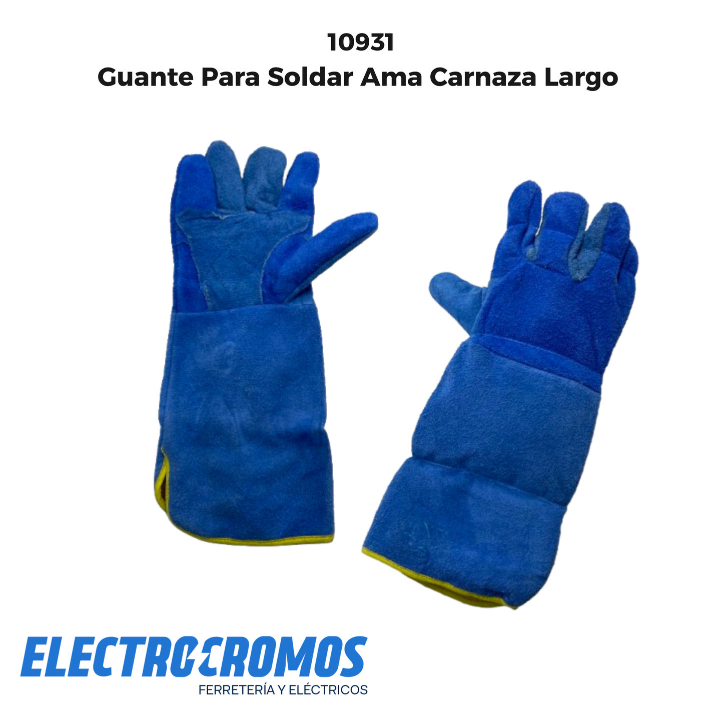 Guante Para Soldar Ama Carnaza Largo