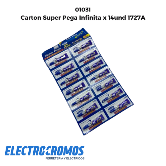 Carton Super Pega Infinita x 14und 1727A