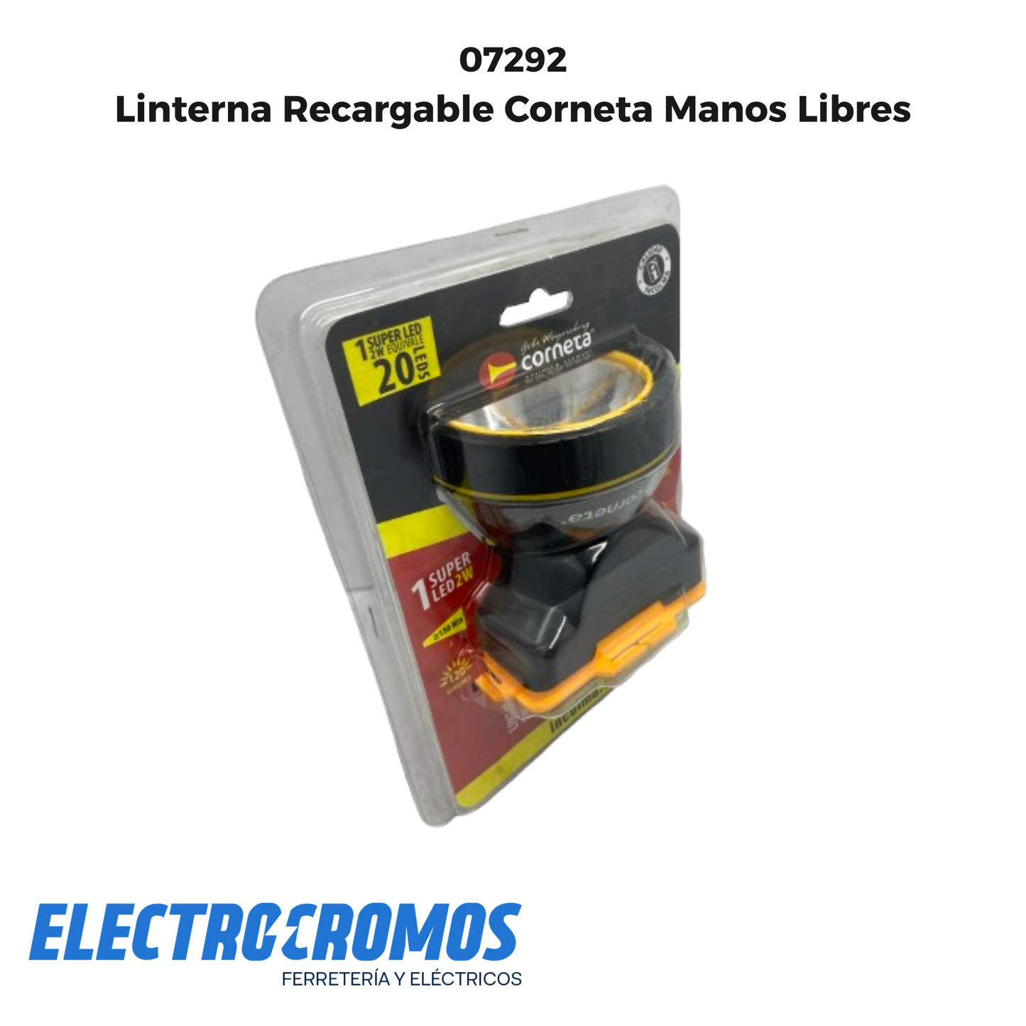Linterna Recargable Corneta Manos Libres
