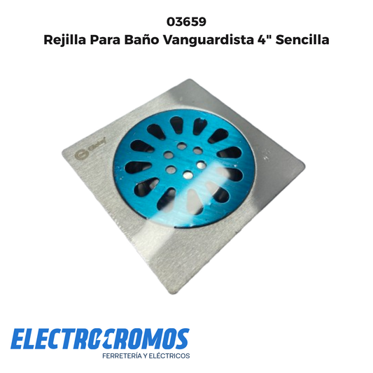 Rejilla Para Baño Vanguardista 4" Sencilla