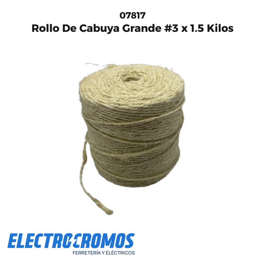 Rollo De Cabuya Grande #3 x 1.5 Kilos